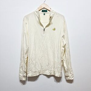 The Masters Classics Women's Cotton Blend Quarter Zip Pullover Sweater Ivory L